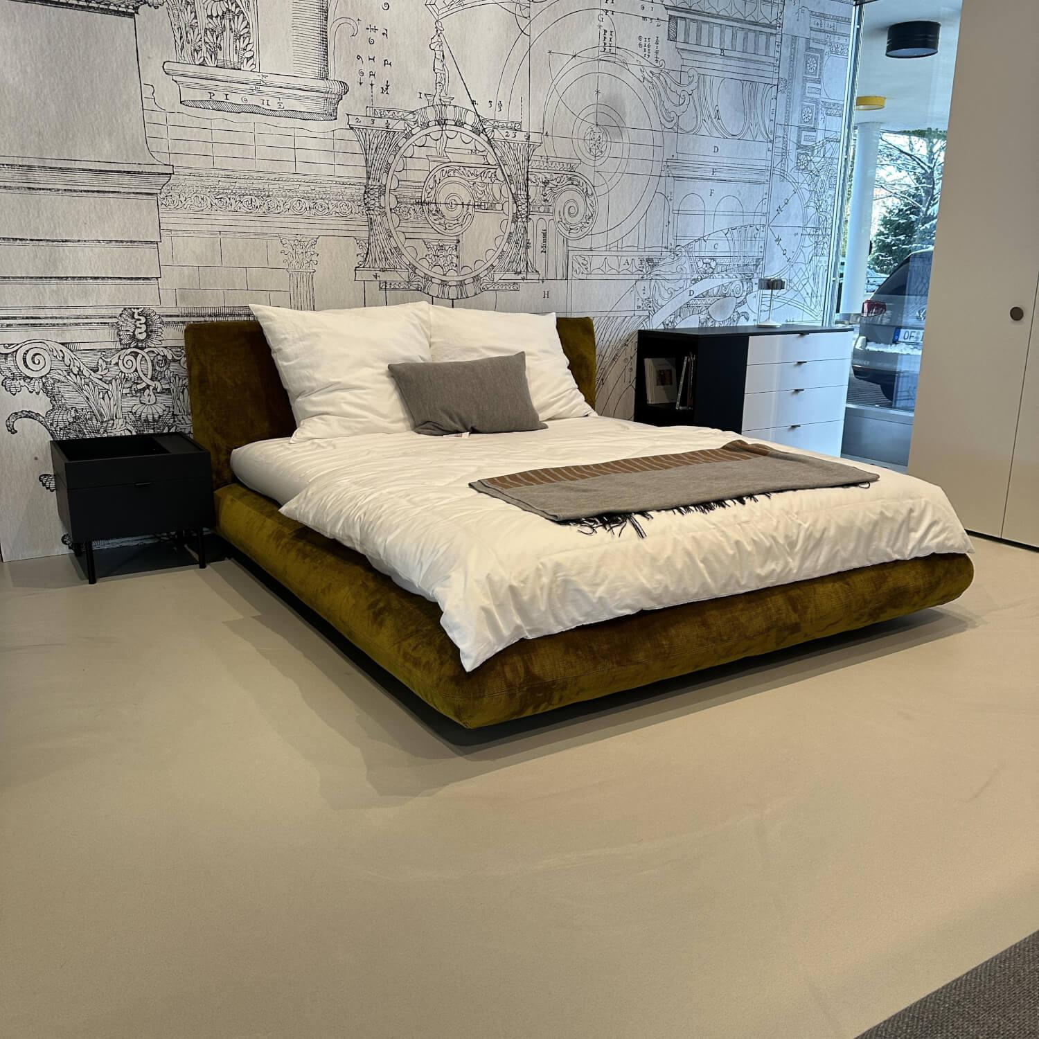 Interlübke - Boxspringbett Jalis Stoff Carlucci CA 1662 Gold Gelb mit Matratze - 6