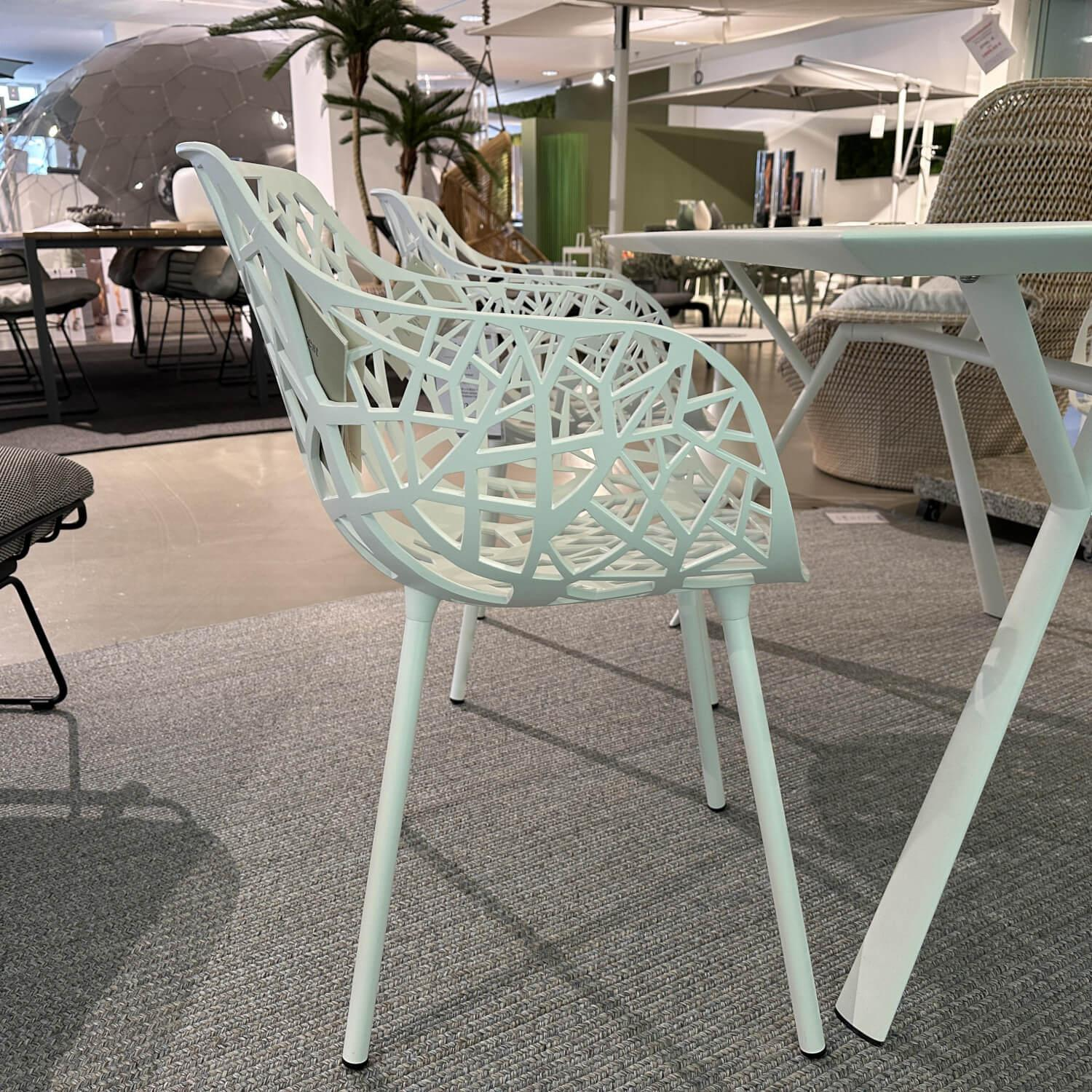 Fast - Outdoor Gruppe Radice Quadra Forrest Aluminium Weiß Pulverbeschichtet - 9