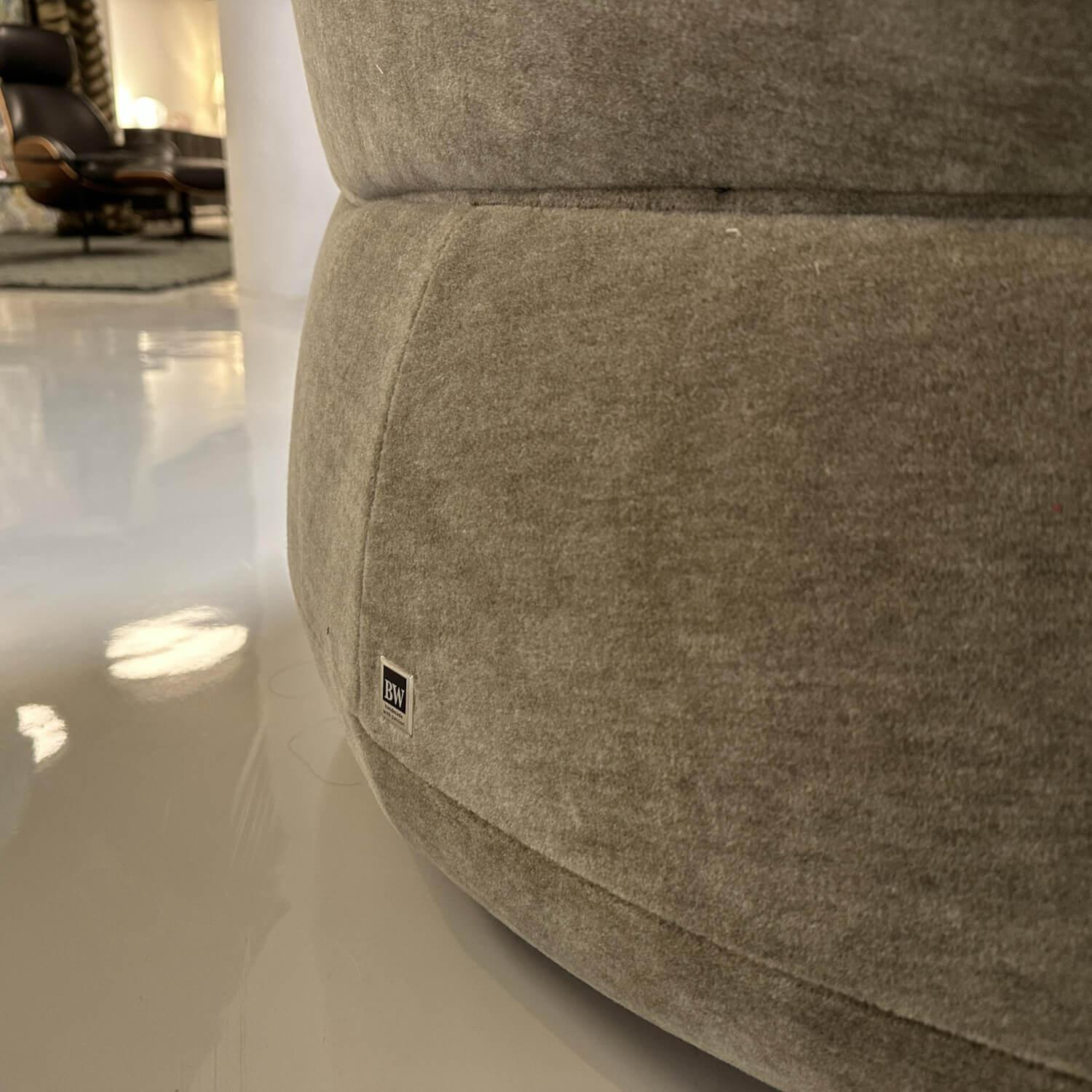 Bielefelder Werkstätten - Sofa Nimbo Stoff Savoy BW 1792-323 Taupe mit 3 Kissen - 10