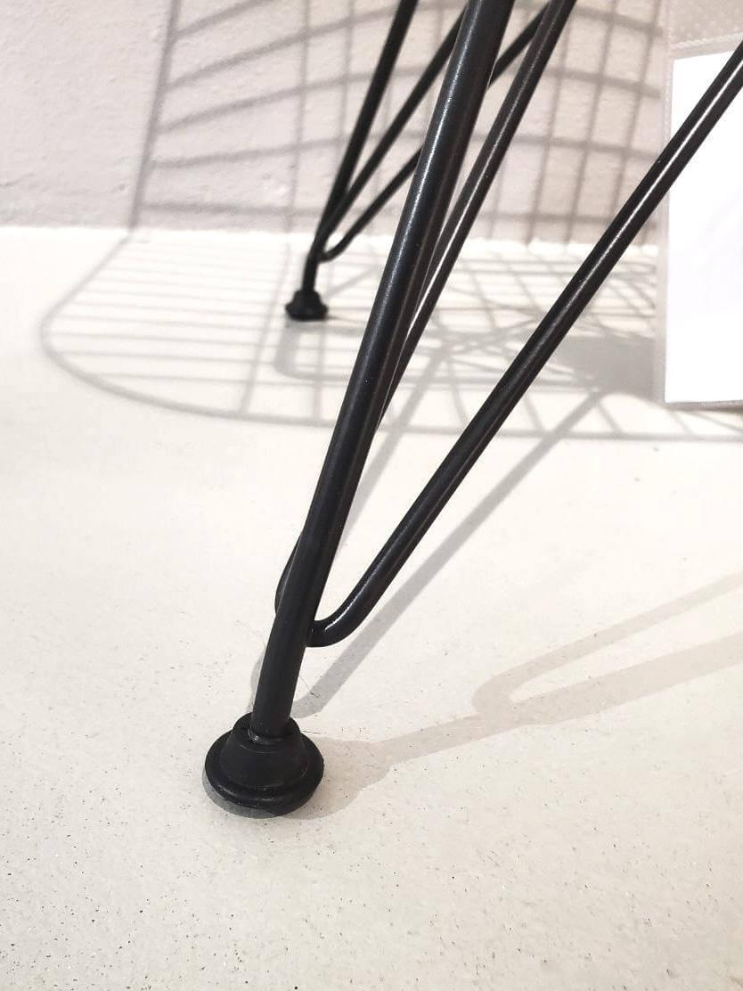 Vitra - Stuhl Black Wire Chair DKR Neue Höhe Stahldraht Schwarz - 4