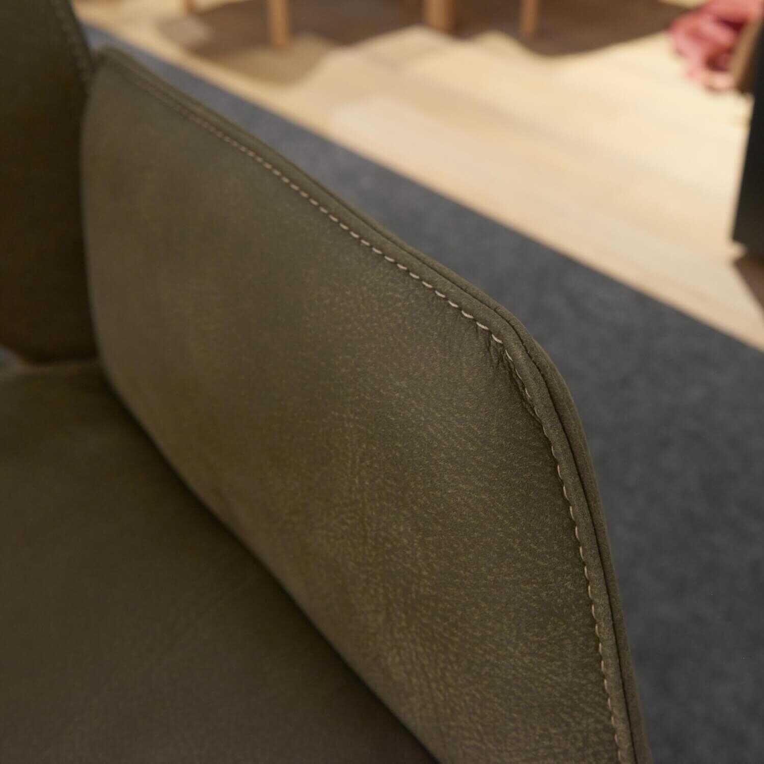 Koinor - Essgruppe Tisch T1005 Eckbank Fraim mit 3 Stühlen S2207 Leder A-India Verde - 12