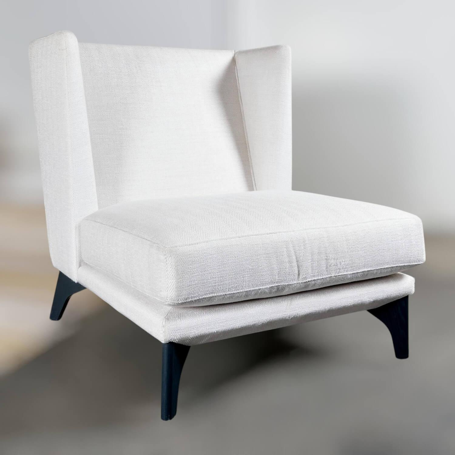 Bielefelder Werkstätten - Lounge Sessel Polo Stoff Jolie BW1743 171 Grau Gestell Metall Schwarz - 12