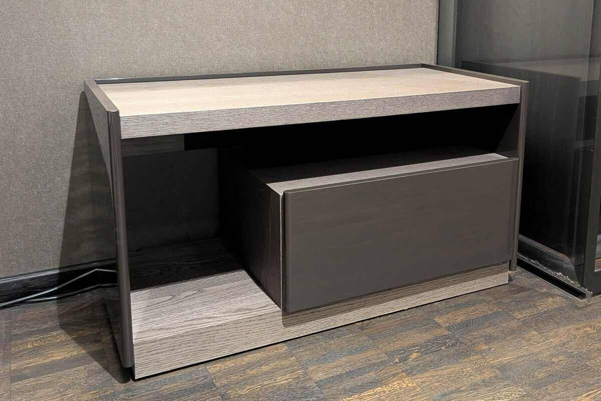 Molteni & C - Nachtkommode 5050 Lack Hochglänzend Mokkafarben Braun Eiche Graphit Grau - 8