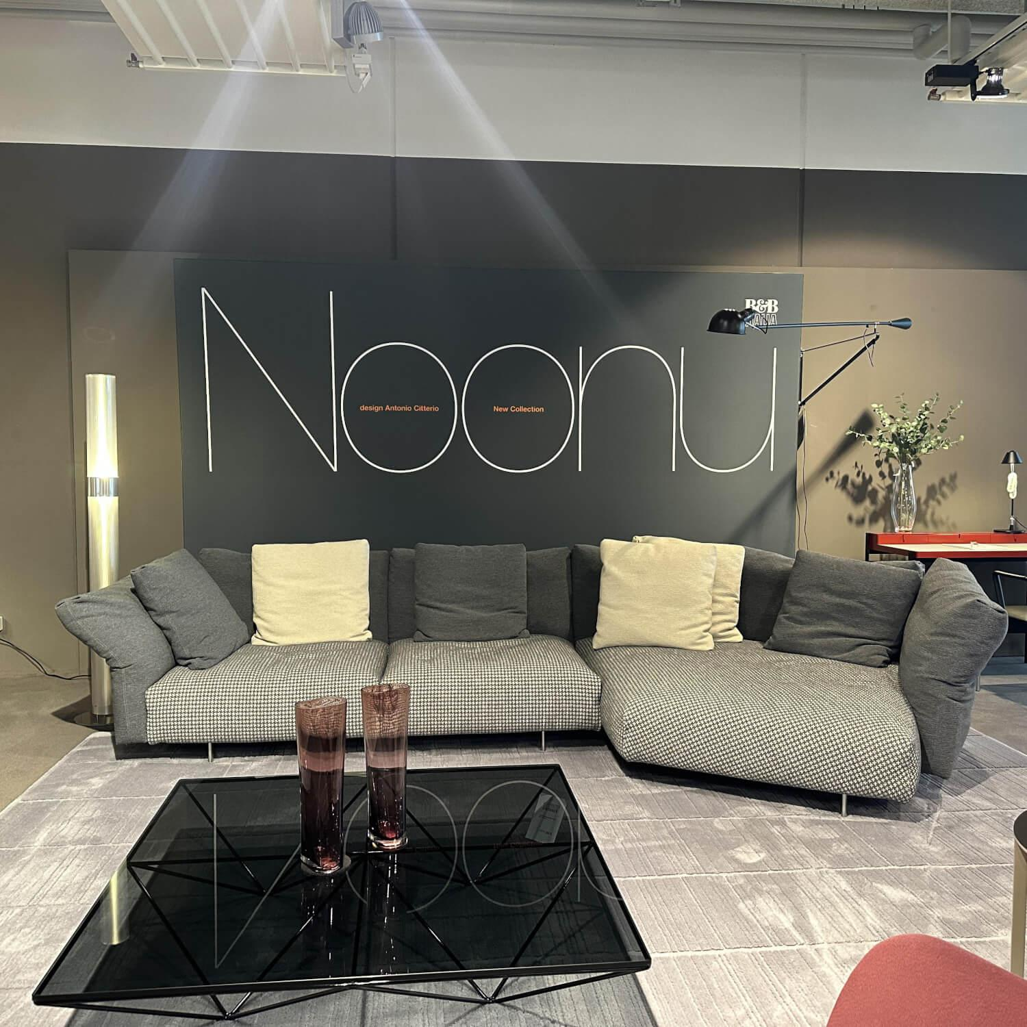 B&B Italia - Wohnlandschaft Dambo Stoff Lissy Gris Lagos Grau mit Kissen - 2