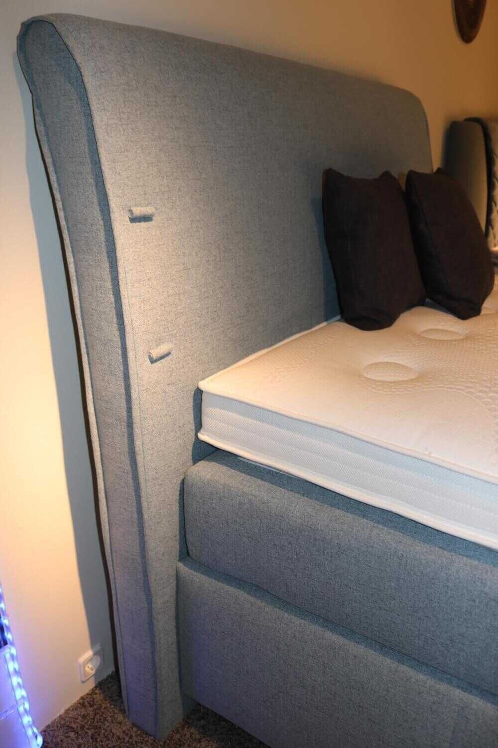 mondo-bett-supreme-comfort-stoff-blau-mit-matratze-topper-decken-und-kissen-94f99d47f1f35d3e995fdff64 Mondo - Bett Supreme Comfort Stoff Blau mit Matratze Topper Decken und Kissen - 6