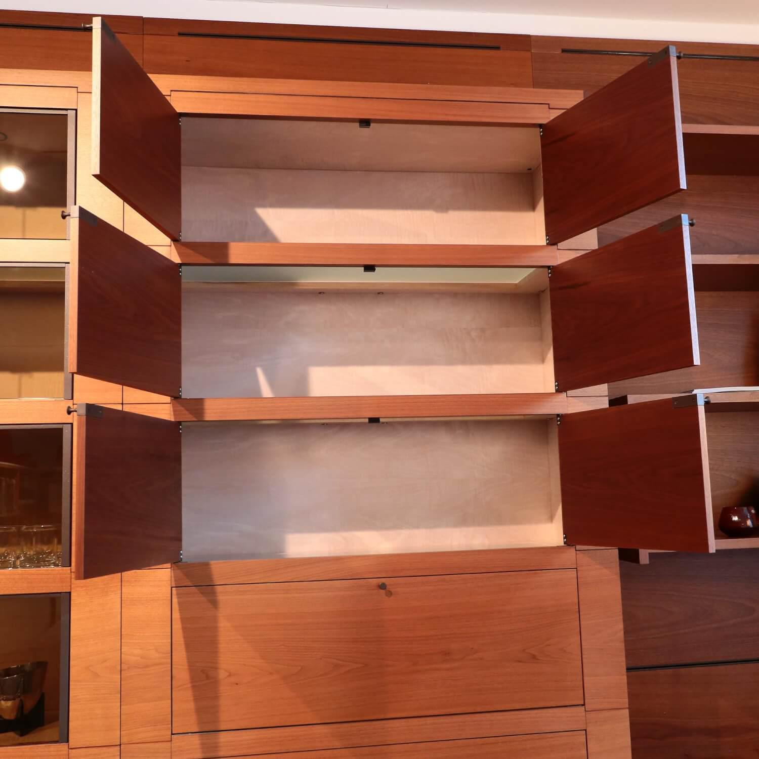 Giorgetti - Wohnwand Oli Akrylbeizung Nussbaum - 10