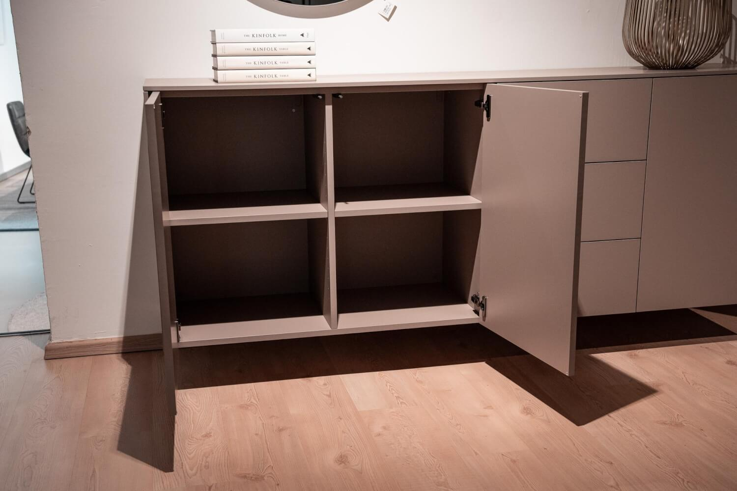 Spectral Smart Furniture - Sideboard Model 1 Smart Lack Pebble 3 Türen 3 Schubkästen - 4
