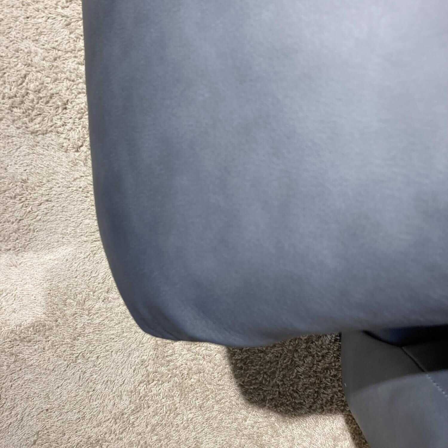 Sofa Corum Nappaleder Blau PG25 Füße Schwarz mit Dreh-Relaxsitz