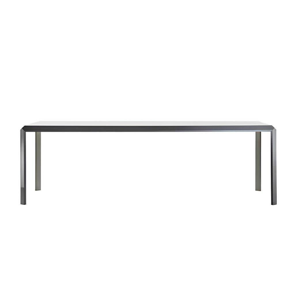 Molteni & C - Esstisch Grado 45 Platte Glas Gestell Eiche Schwarz - 1