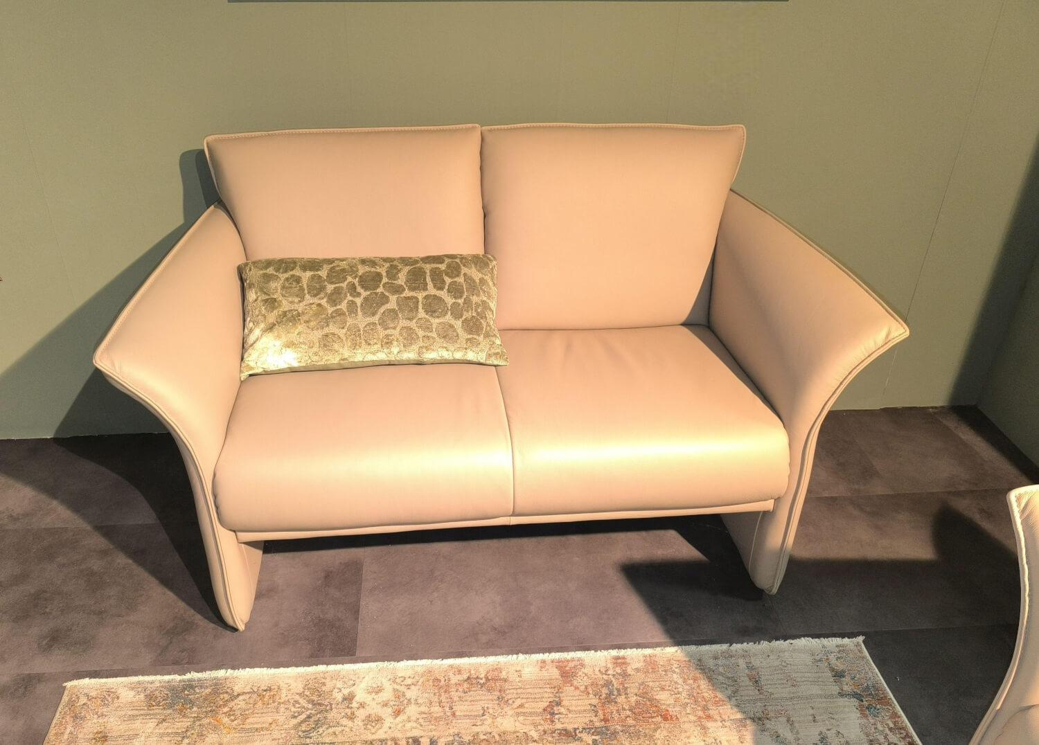 Koinor - Polstergarnitur Wendy Leder X Happy Almond Braun Beige Fuß Metall Schwarz Matt - 2