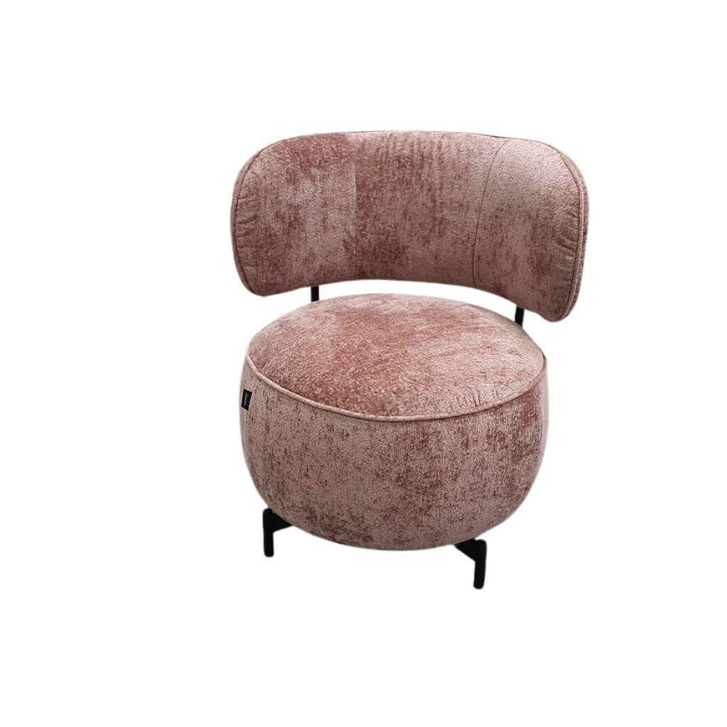JOOP! - Sessel Stoff Allure Rose Rosa Füße Metall Anthrazit Drehbar - 1