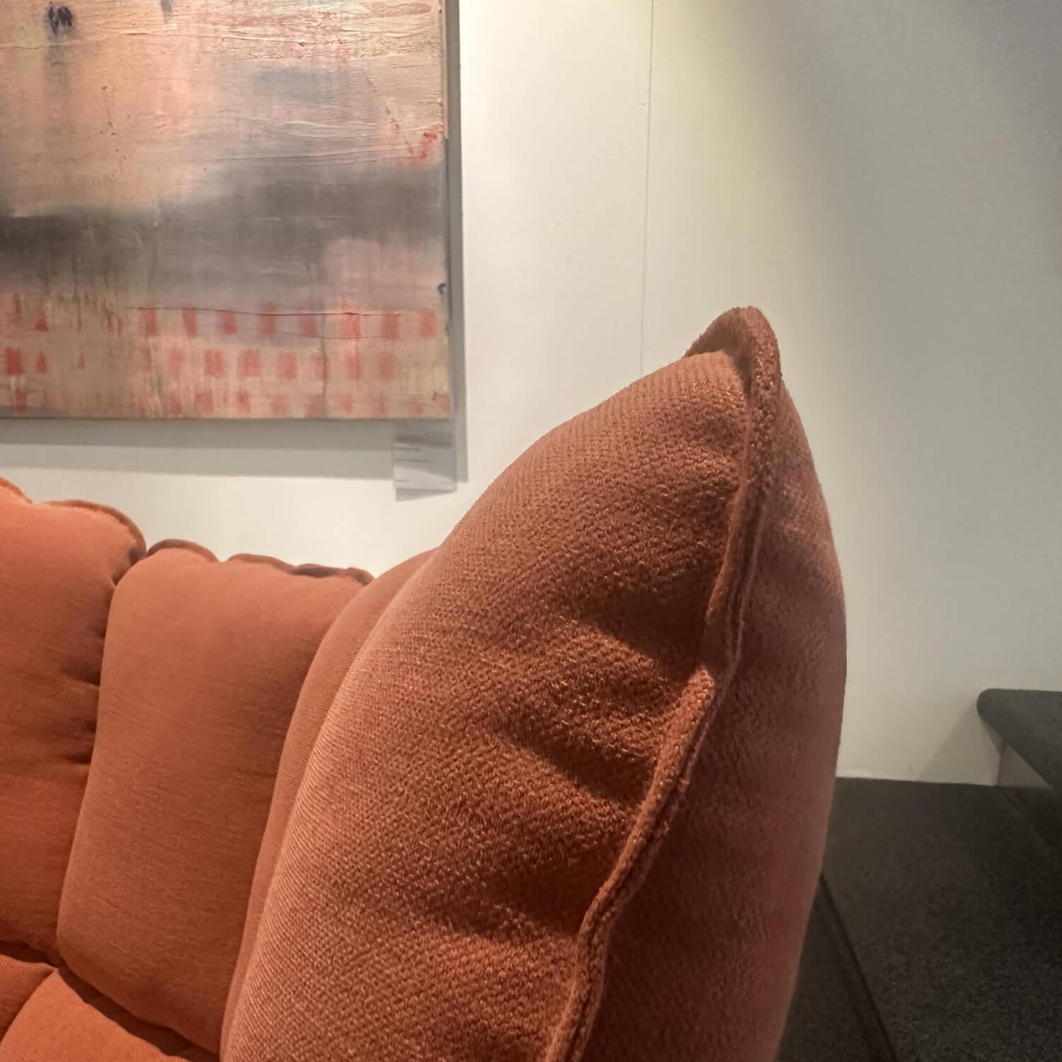 B&B Italia - Sessel Husk H2G Stoff Asolo 2129570 Orange Gestell Und Schale Schwarz Lackiert - 2