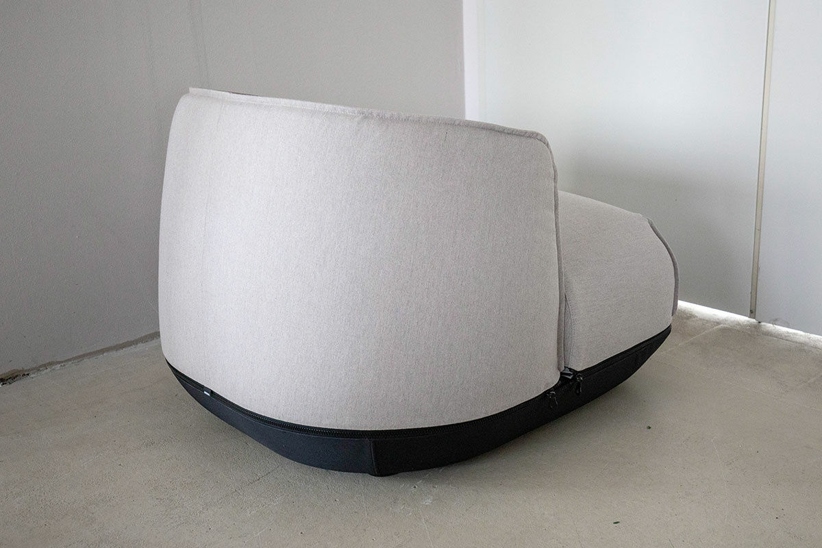 Kristalia - Outdoor-Loungesessel Brioni Hellgrau - 3