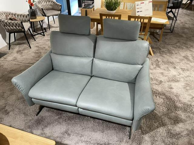 himolla - Sofa Cumurex 6270 Leder 22 Soft Nappa Jade Blau Gestell Metall Schwarz Pulverbeschichtet Mit Relaxfunktion - 3