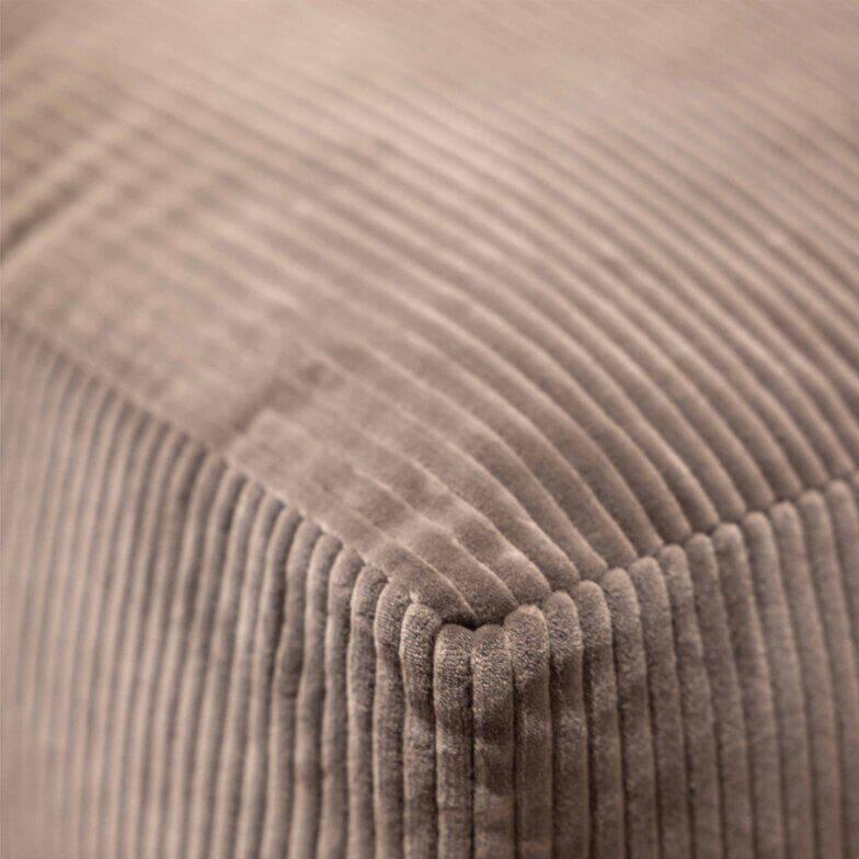 Poliform - Hocker Westside Soft Rechteckig Stoff Glasgow Tortora Braun Beige Basis Matt Braun Nickel - 2