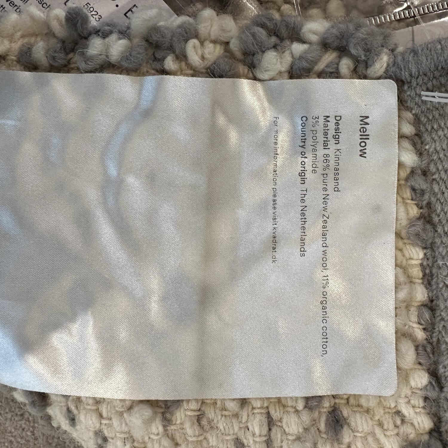 Eigene Herstellung - Teppich Mellow 200x300 Stoff Creme Beige Melange Handgewebt - 3