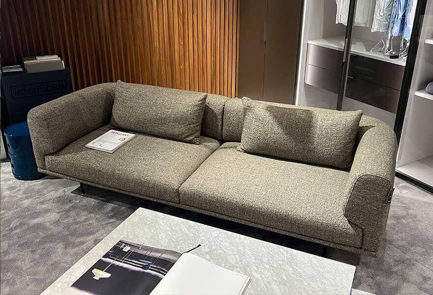 Vipp - Sofa Chimney Stoff Bark Grau Braun Gestell Stahl Schwarz Pulverbeschichtet - 5