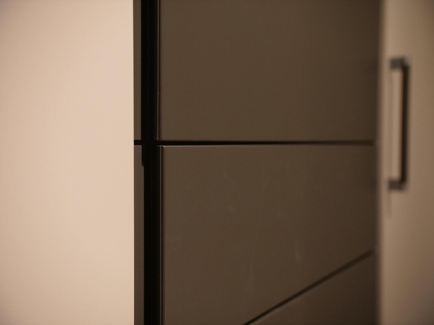 Hülsta - Systemeckschrank Multi Forma II Lack Grau Design T+U Griff U012 Lack Grau - 22