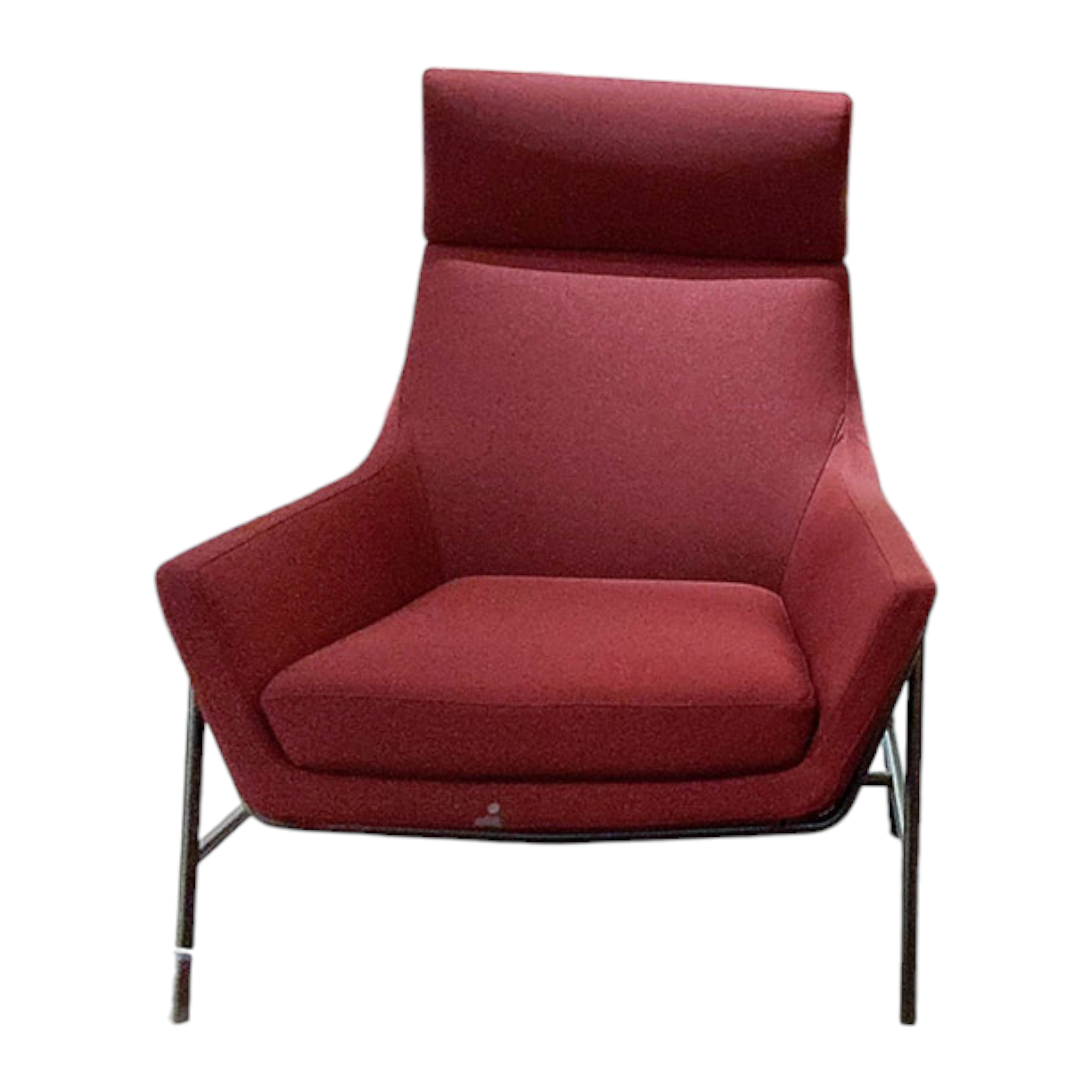 Marelli - Sessel Joy Stoff Fidivi Mini 4003 Rot Gestell Metall Bronzefarbig Lackiert (2x verfügbar) - 1