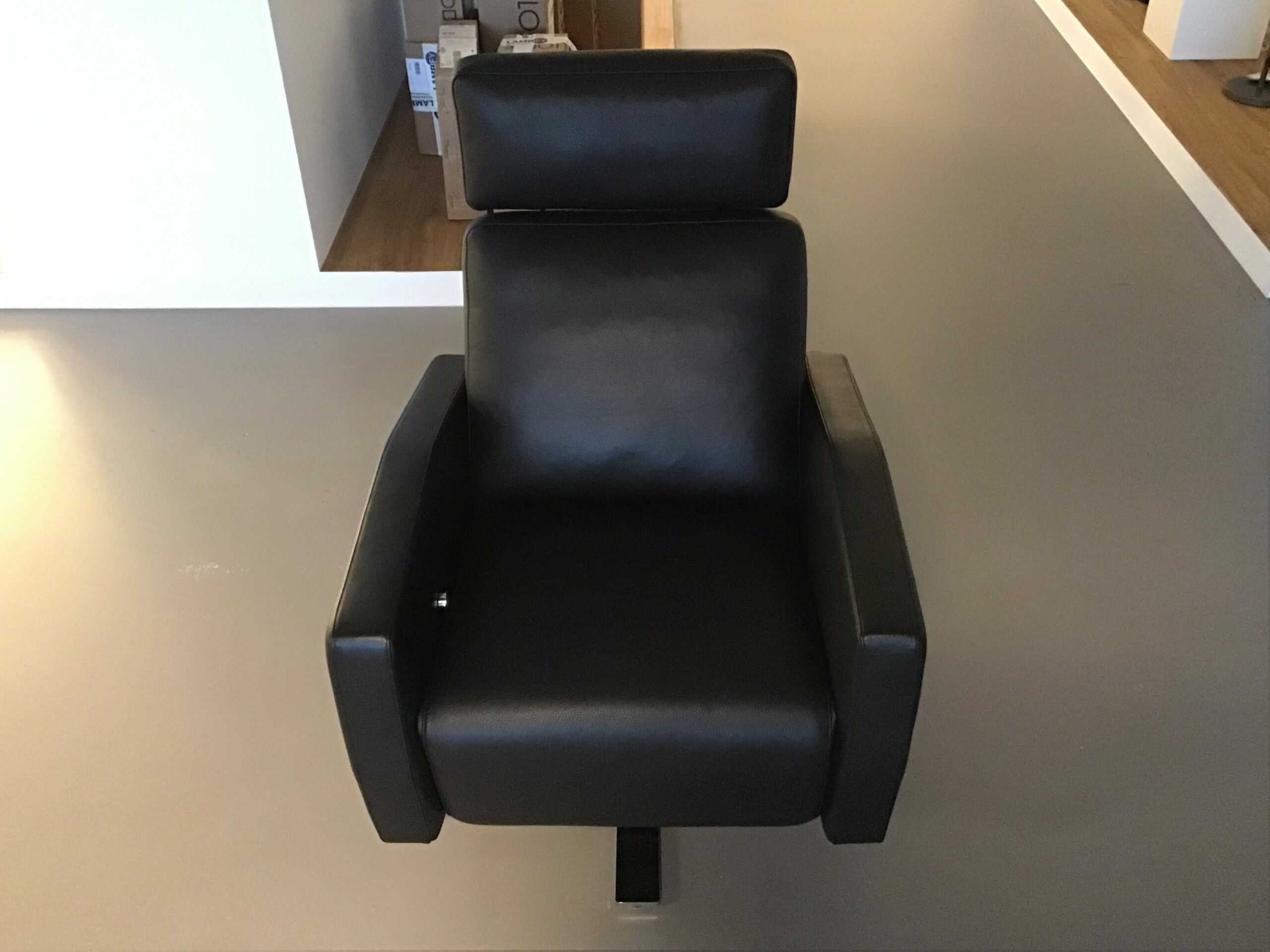 Weibelweibel - Sessel Lenis Rancho Schwarz L0771A Gestell 5-Sternfuß Chrom Glänzend mit Relaxfunktion - 4
