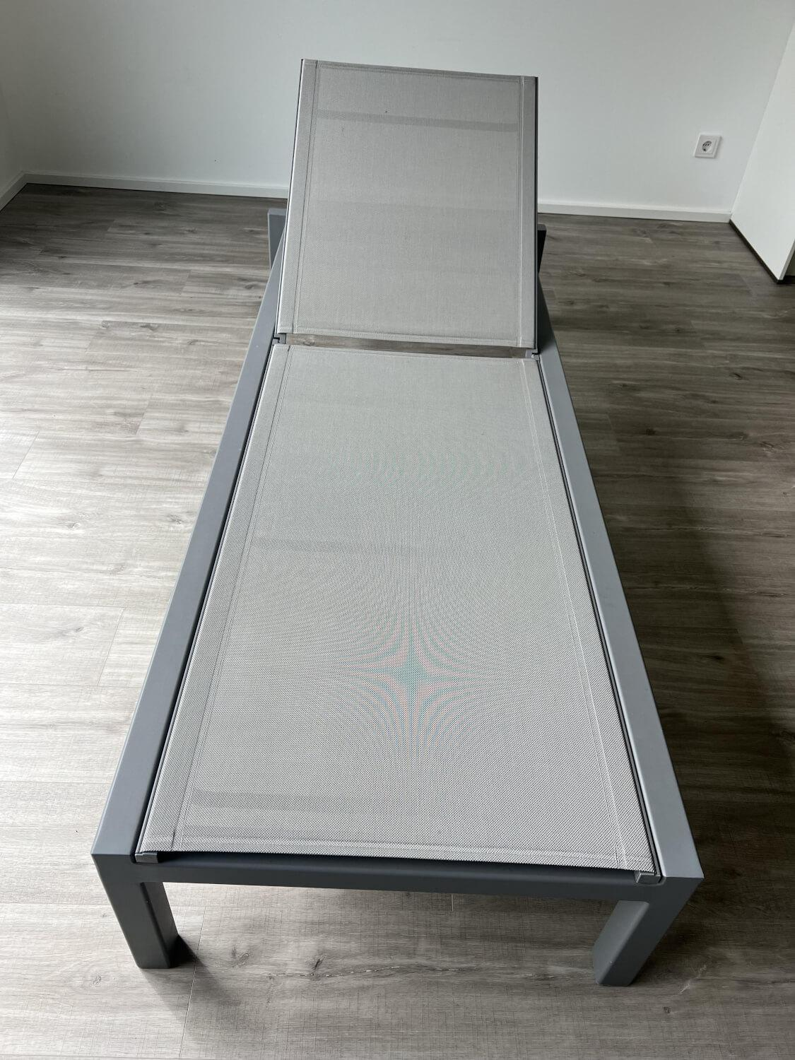 Cane Line - Sonnenliege Relax Auflage Stoffe Natte Grey Grau Gestell Tex light Grey Grau - 3