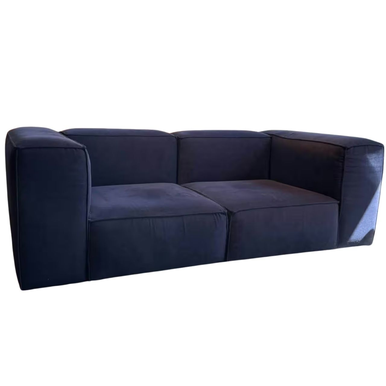Living Divani - Sofa Neowall Stoff Crush II Navy K5033 105 - 1