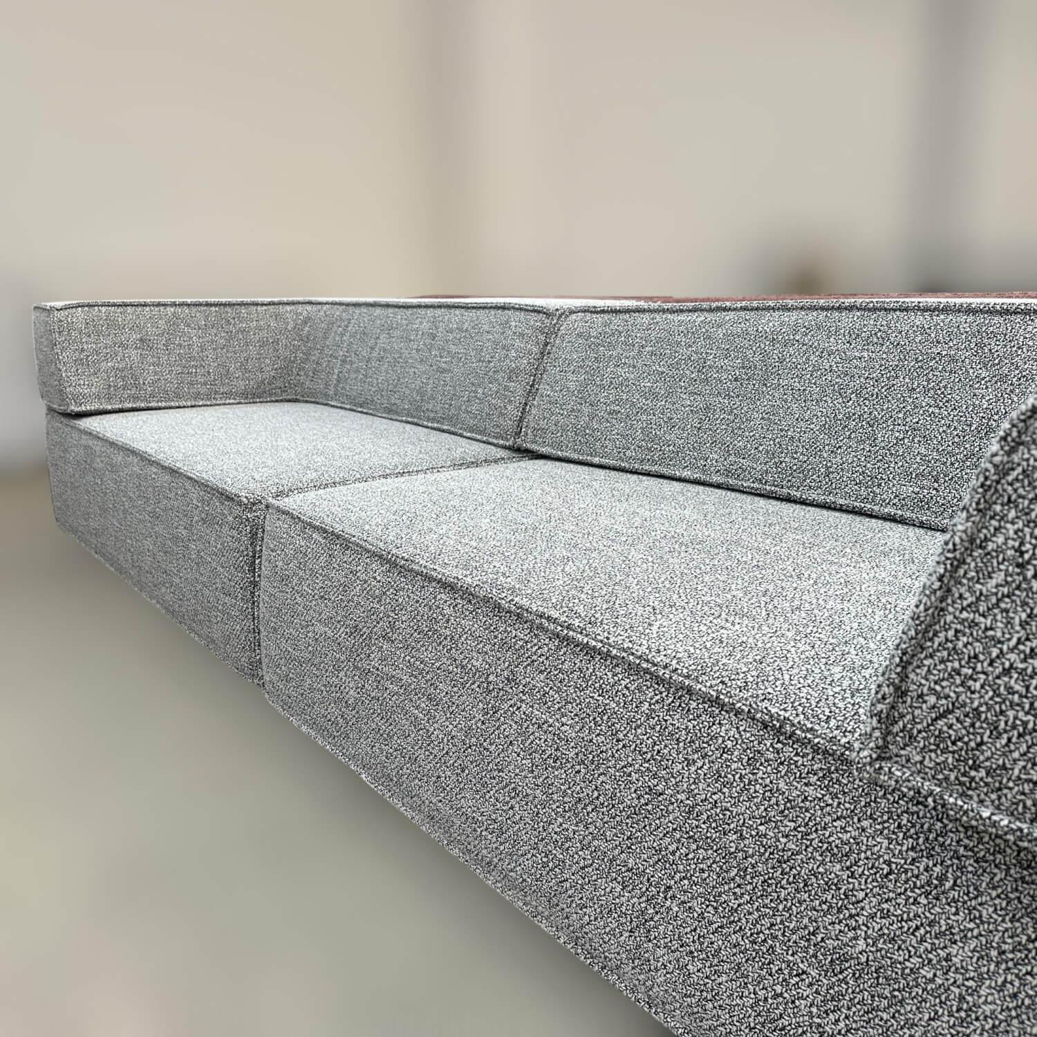 COR - Sofa Trio Stoff 8120 Schwarz Weiß - 4