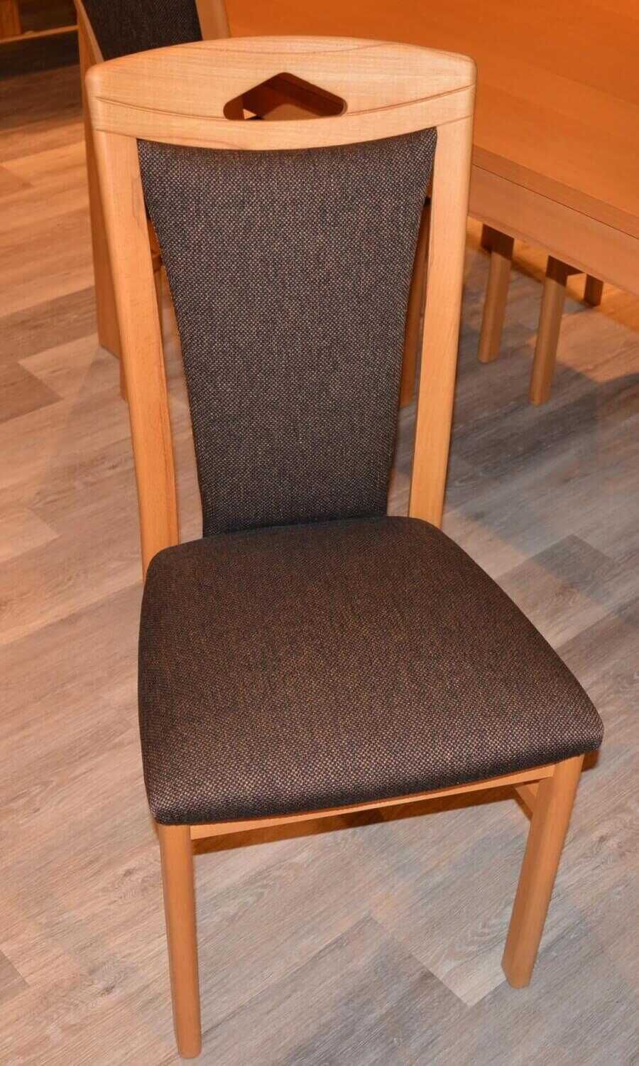 Mondo - Esstischgruppe Perfekta Echtholzfurnier Tisch mit 4 Stühlen Kernbuche Massiv Geölt - 5