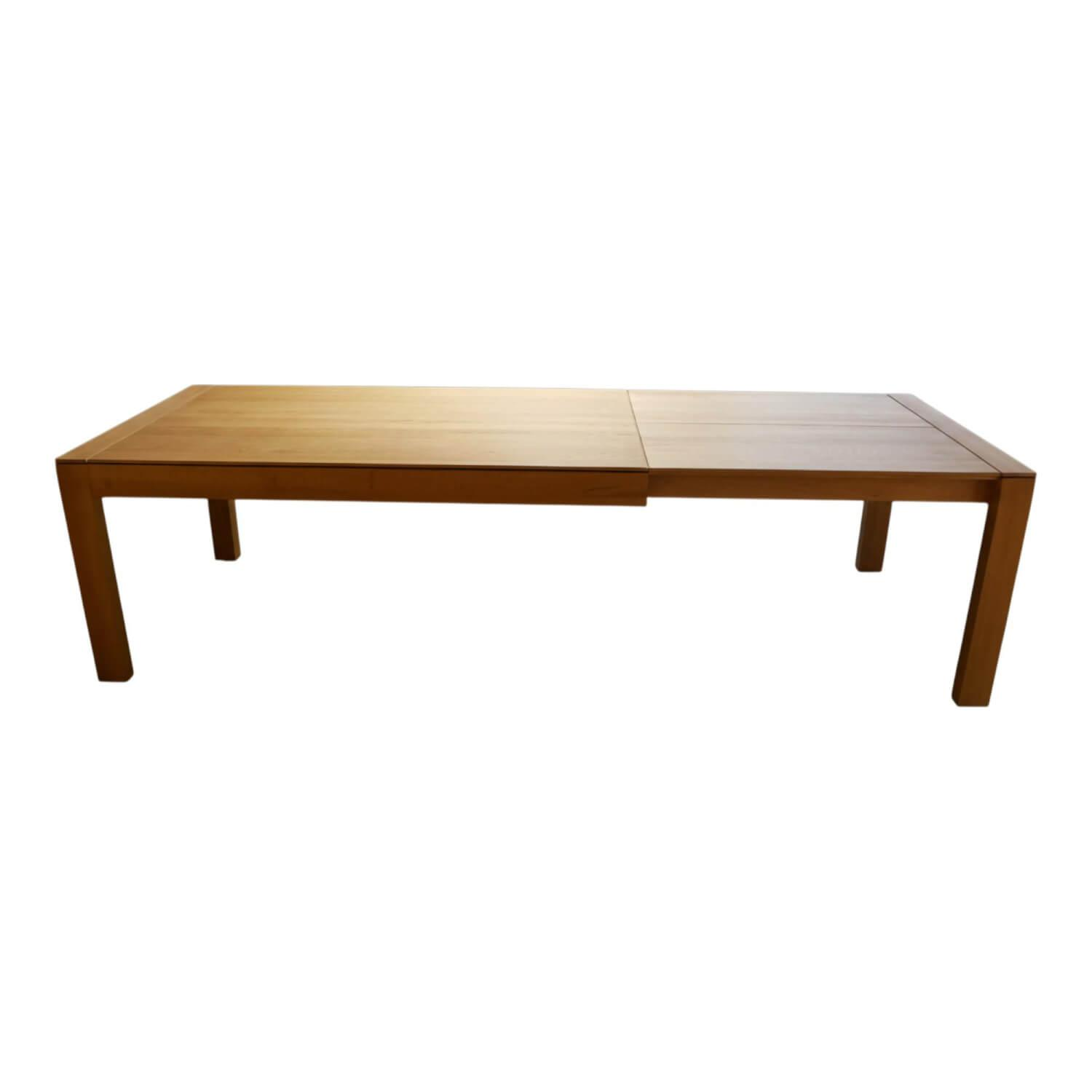 Decker - Esstisch 5100 Eiche Massiv Bianco mit Verlängerungsplatte - 1