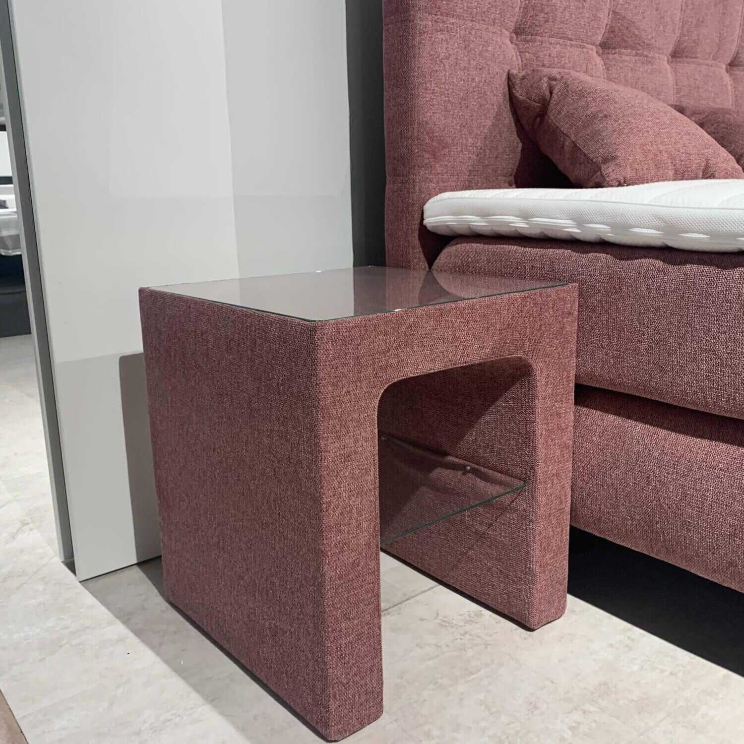 irisette-boxspringbett-stoff-almeria-rose-taupe-mit-topper-nachttisch-bank-d6cb09f767be Irisette - Boxspringbett Stoff Almeria Rose Taupe mit Topper Nachttisch Bank - 5