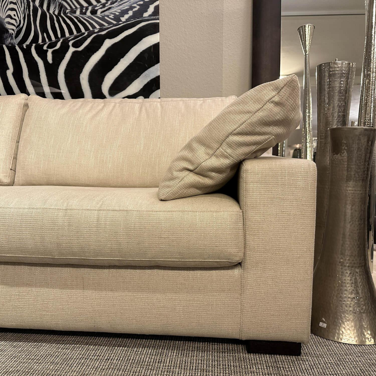Bielefelder Werkstätten - Ecksofa Inspiration Stoff Elliot 1550 272 Beige Inklusive 2 Armlehnkissen - 4