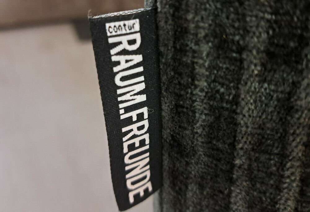 Raum.Freunde - Garnitur Ulf Stoff Diamon Anthrazit 1120 Holzfuß Schwarz Sofa Sessel - 5