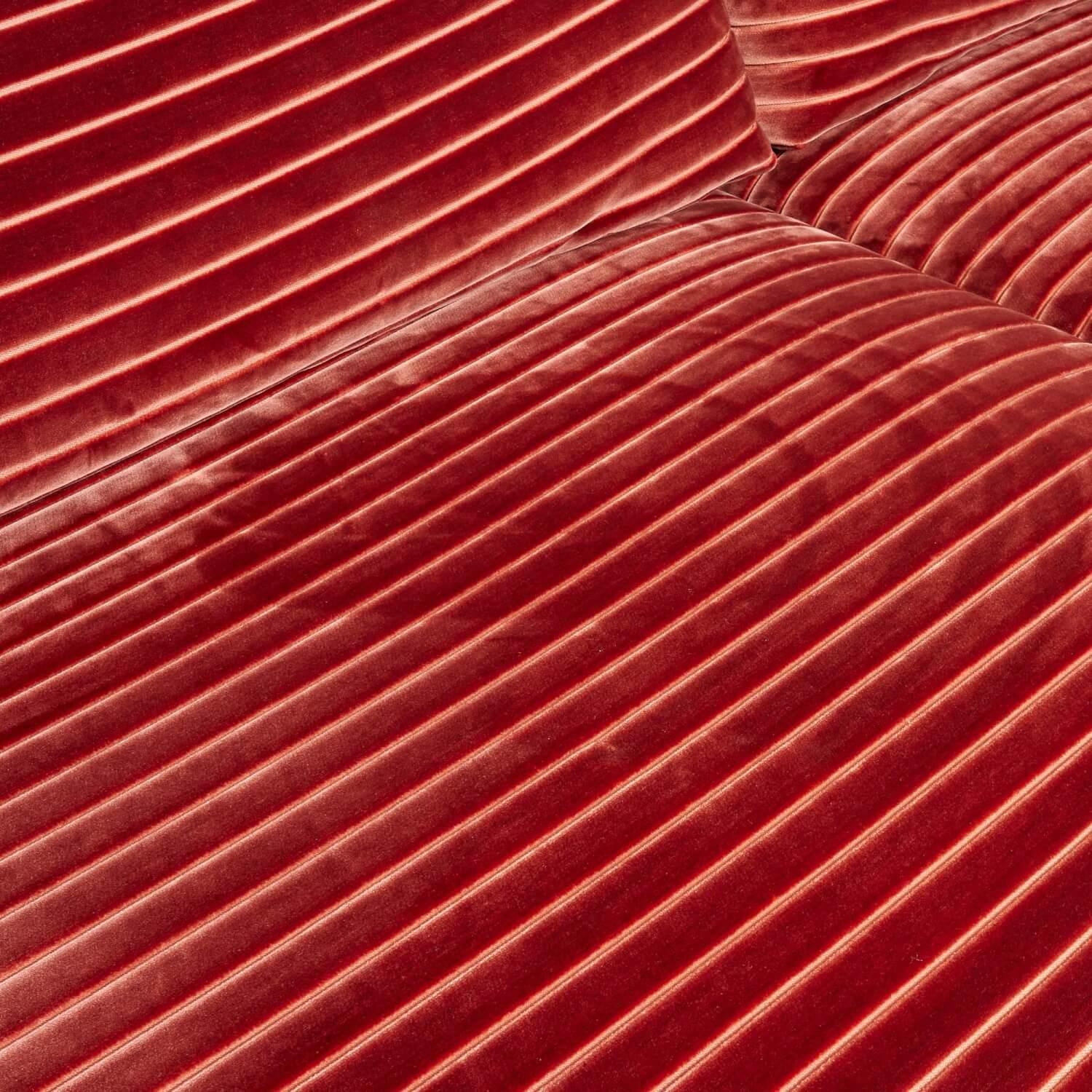 IP Design - Sofa Loop 2/75 Stoff Glory IP1791-262 Rot Füße Rot - 6