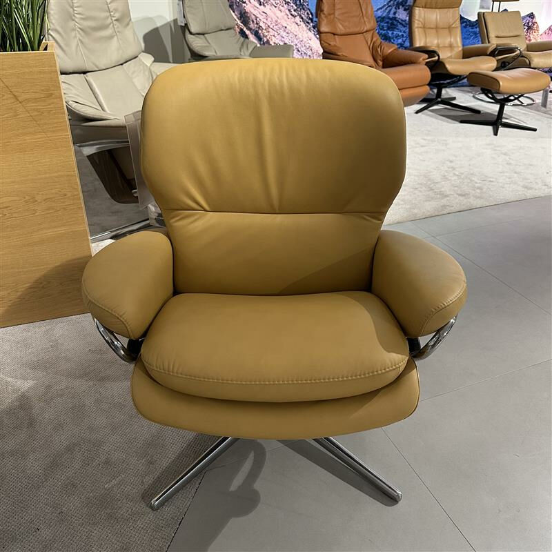 Stressless - Sessel Rome Leder Paloma Honey Gelb Gestell Standard Aluminium - 2