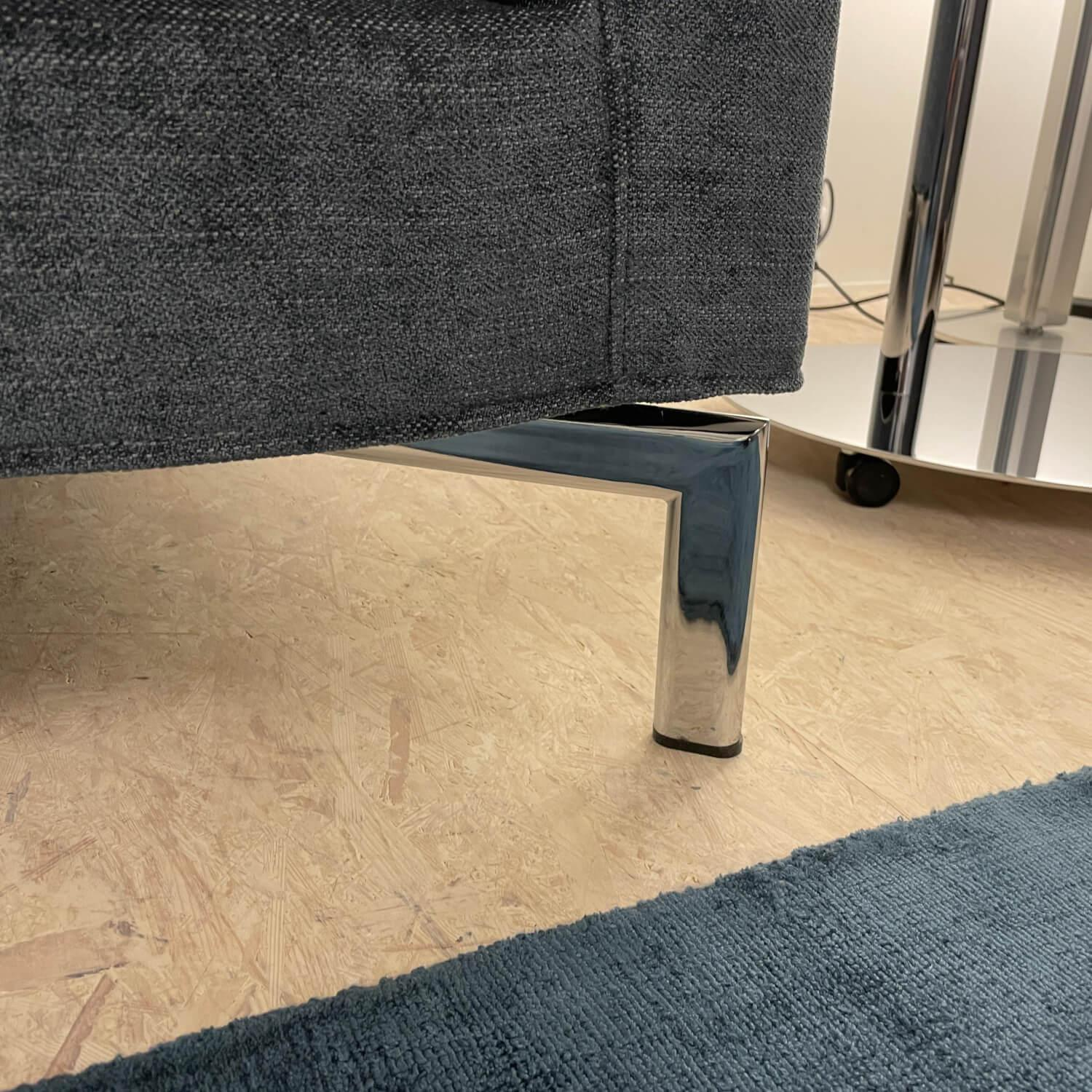 Ventura - Sofa Swing 92 Stoff Grau Gestell Metall - 4