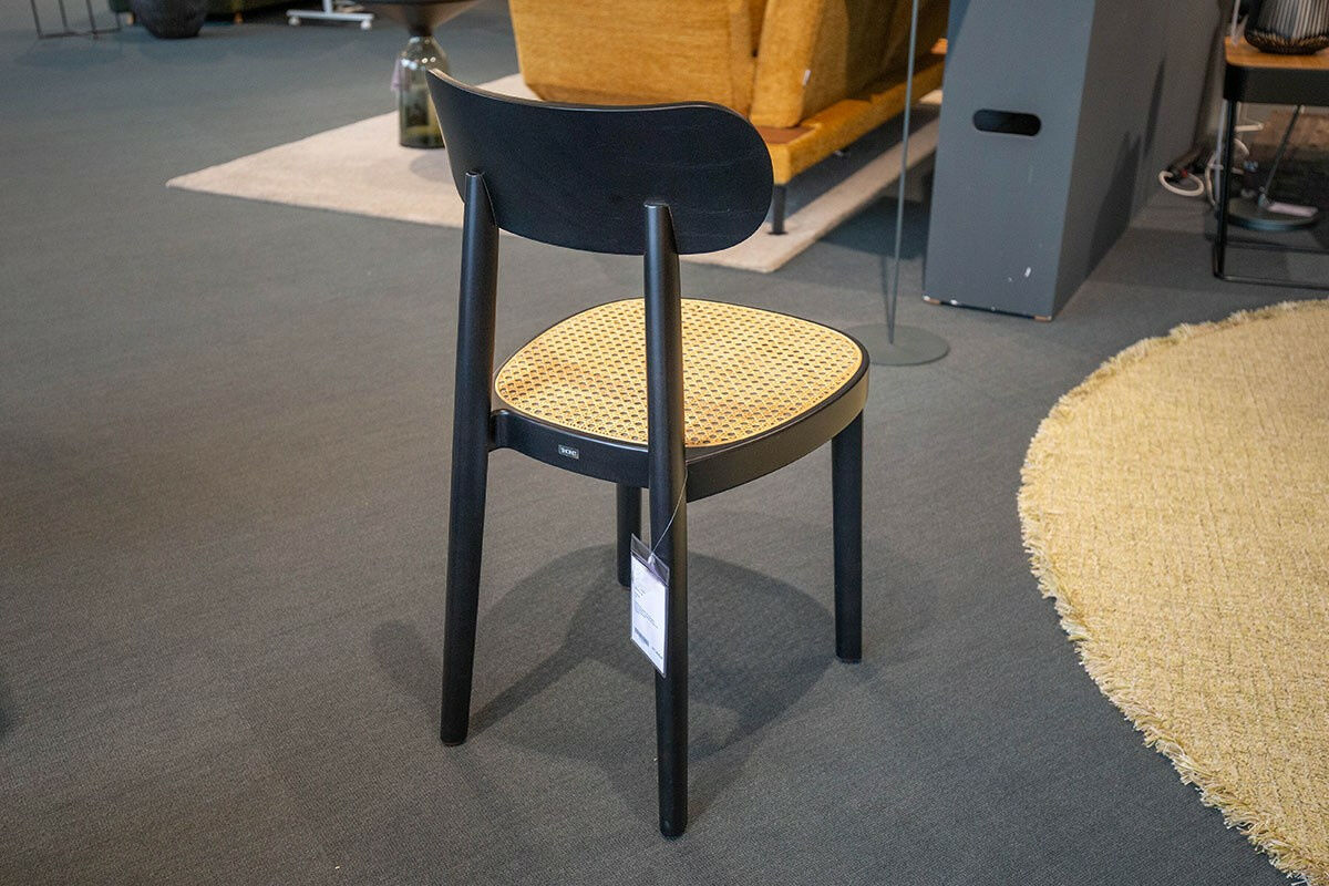 Thonet - 4er-Set Stuhlgruppe 118 Rohrgeflecht Buche Gebeizt Schwarz - 6