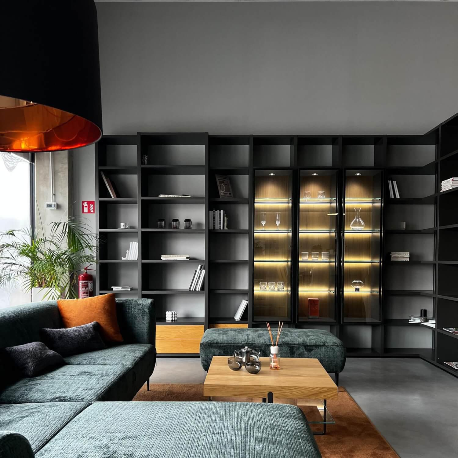 Hülsta - Hangelement Mega-Design Laminaat panelen Met aflaklaag Grijs Grijs - 4