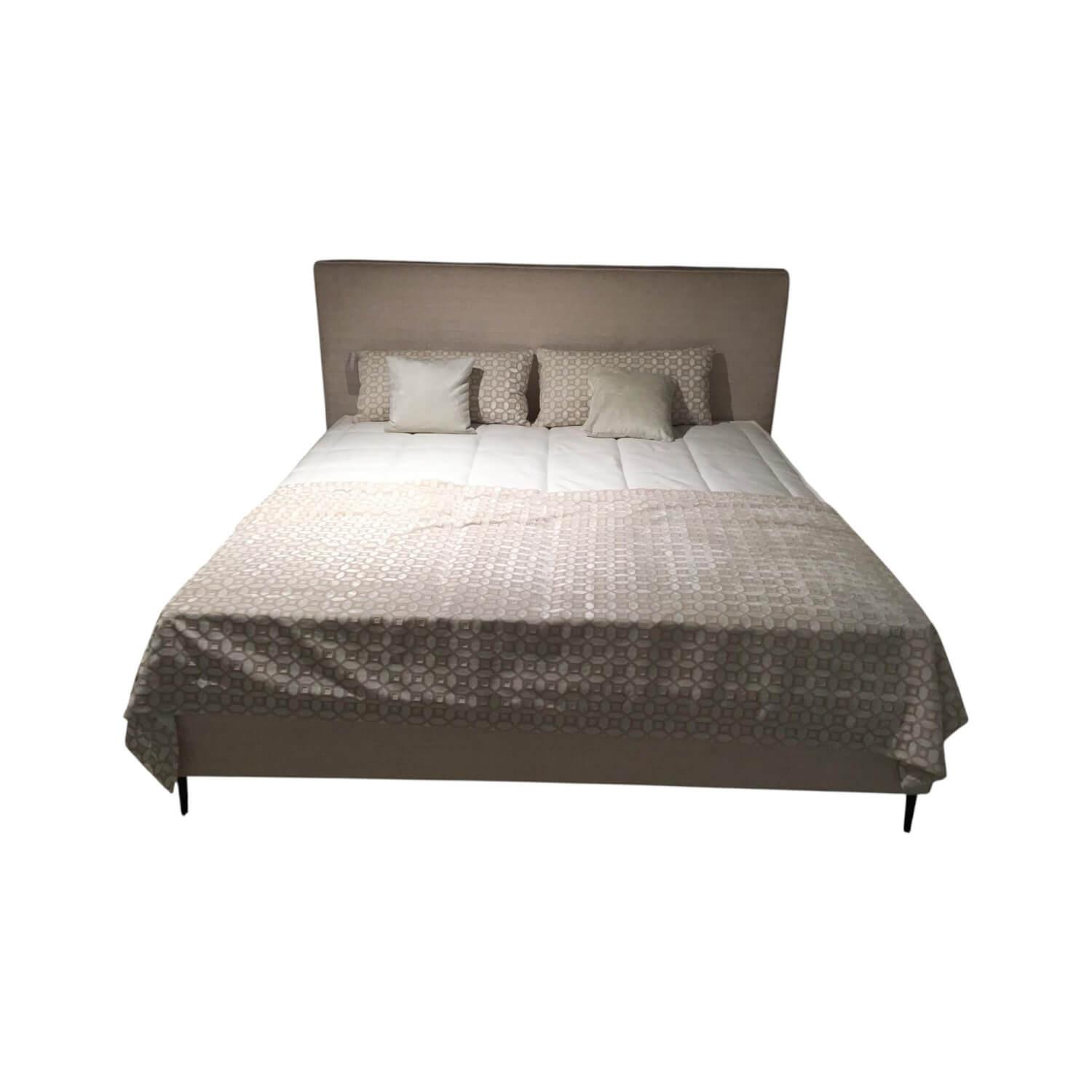 WK Wohnen - Polsterbett WK 113 Camea Stoff 01125 JAB 23060 Rosa Inklusive Matratzen Und Kissen - 1