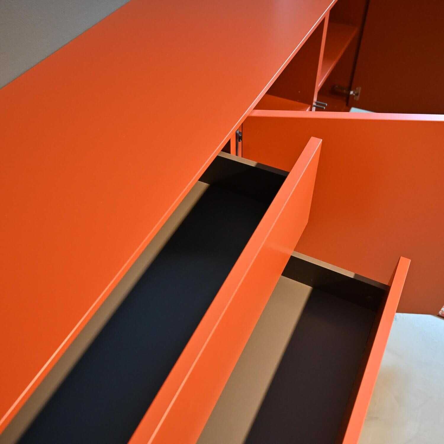 Musterring - Sideboard Lack Ziegelrot Matt - 7