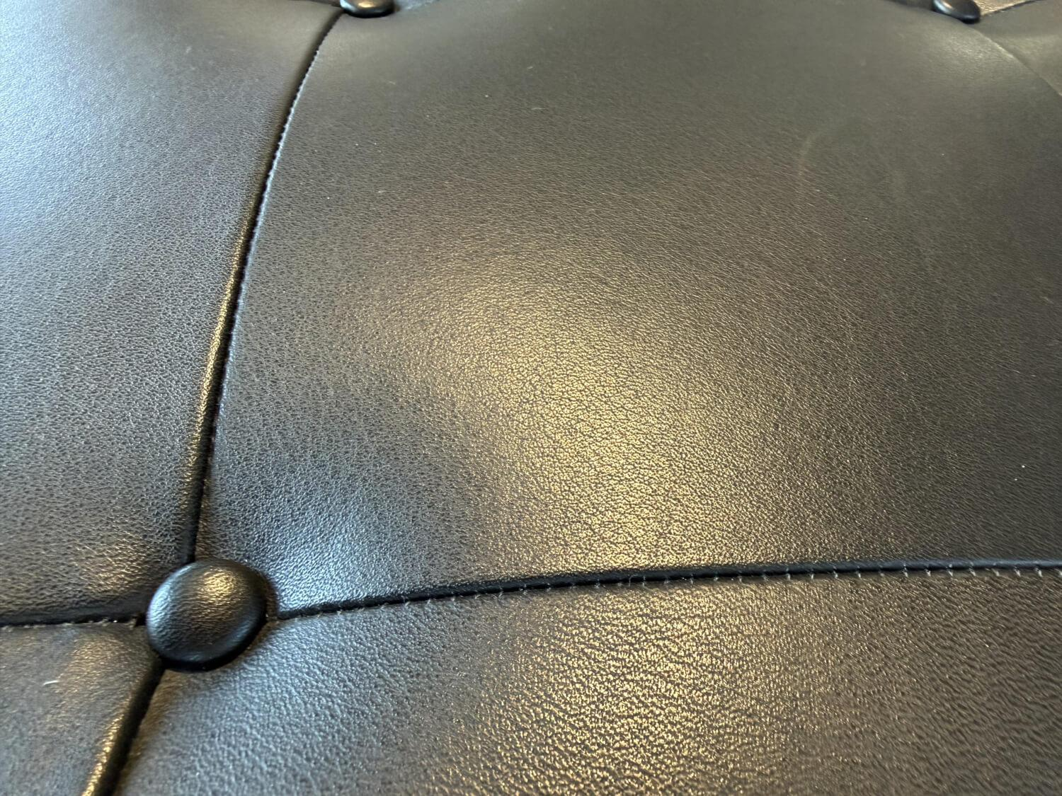 IP Design - Liege Campus De Luxe Leder IP Space Schwarz Gestell Metall Schwarz Mit Abklappbarem Rückenteil - 4