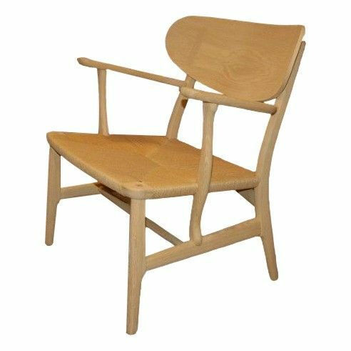 Carl Hansen & Søn - Lounge Chair CH22 Gestell Eiche Geseift Sitz Geflecht Papiergarn Natur - 1