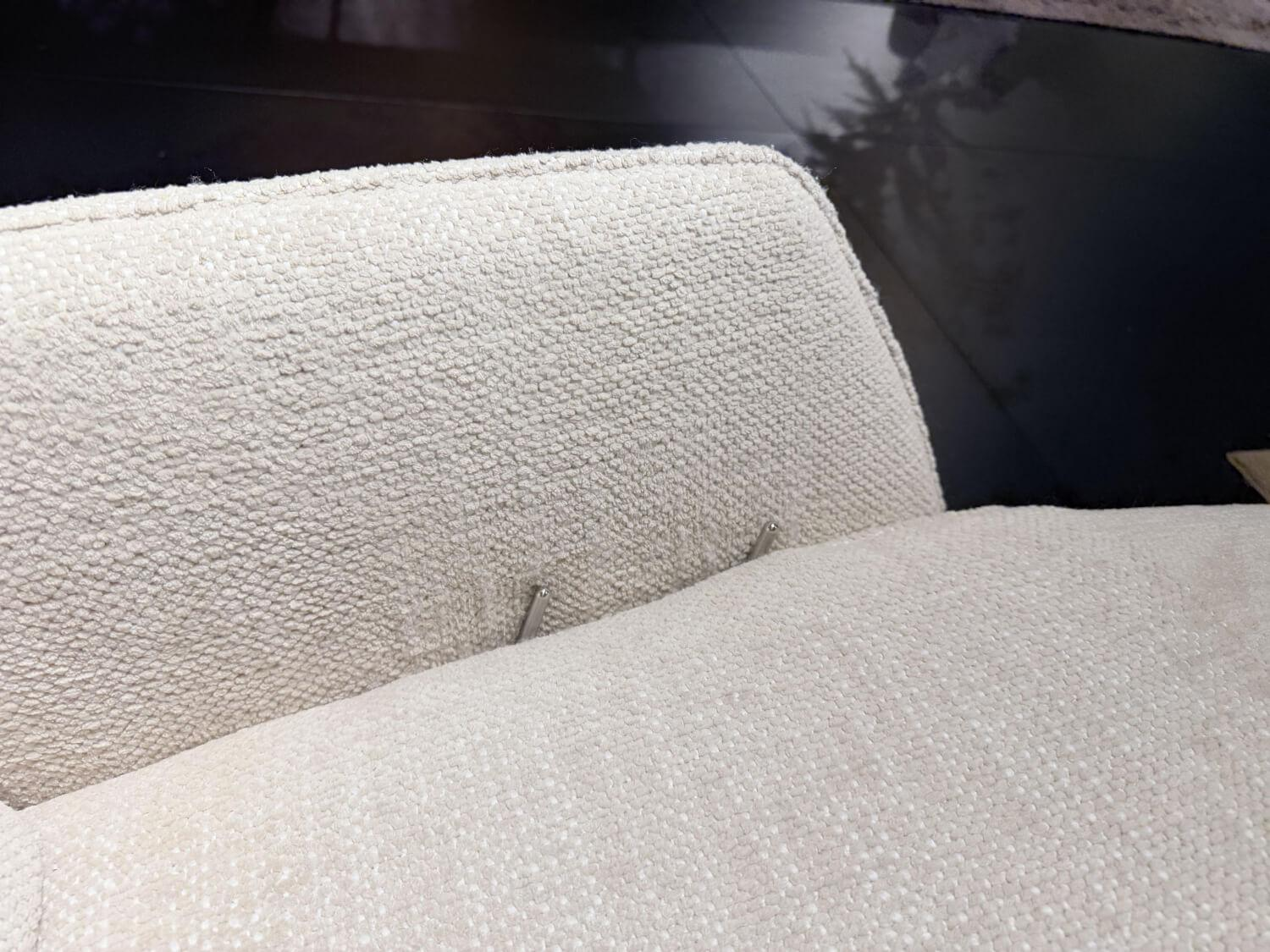 himolla - Relaxliege 7658 Stoff 20 Labomba Carrara Beige Sternfuß Metall Beige Mit Schaukelfunktion - 9