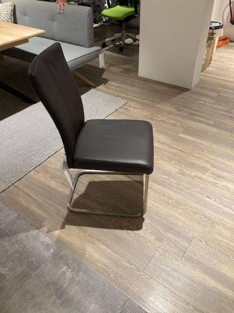 Natura - 6er-Set Stuhl 4110 Leder Toledo Caffe Braun Gestell Edelstahl Gebürstet - 8