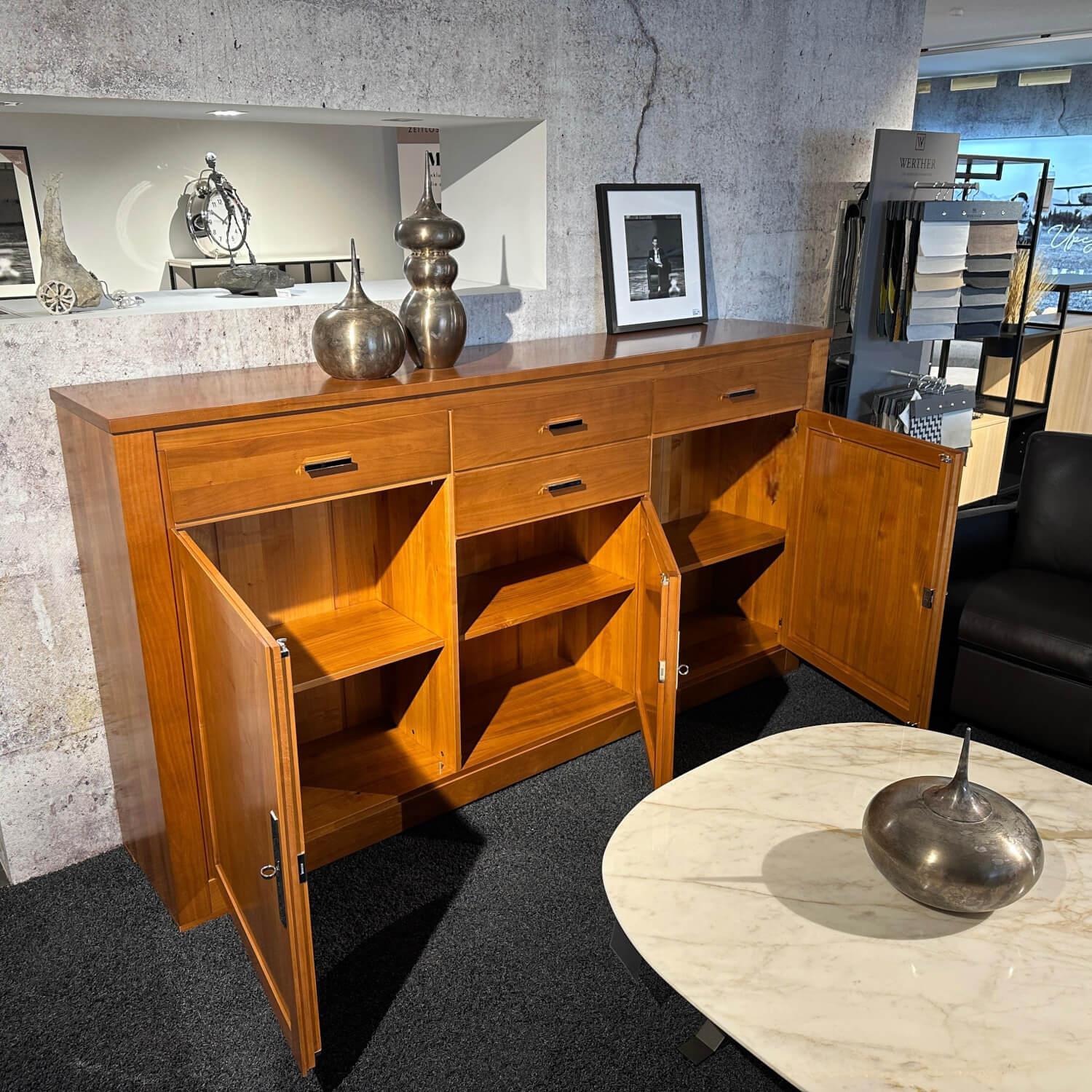 Form Exclusiv - Hochanrichte Bordeaux 170543 Euro Kirsche Zeder Samtreflex Beschläge Poliert Und Vernickelt - 7