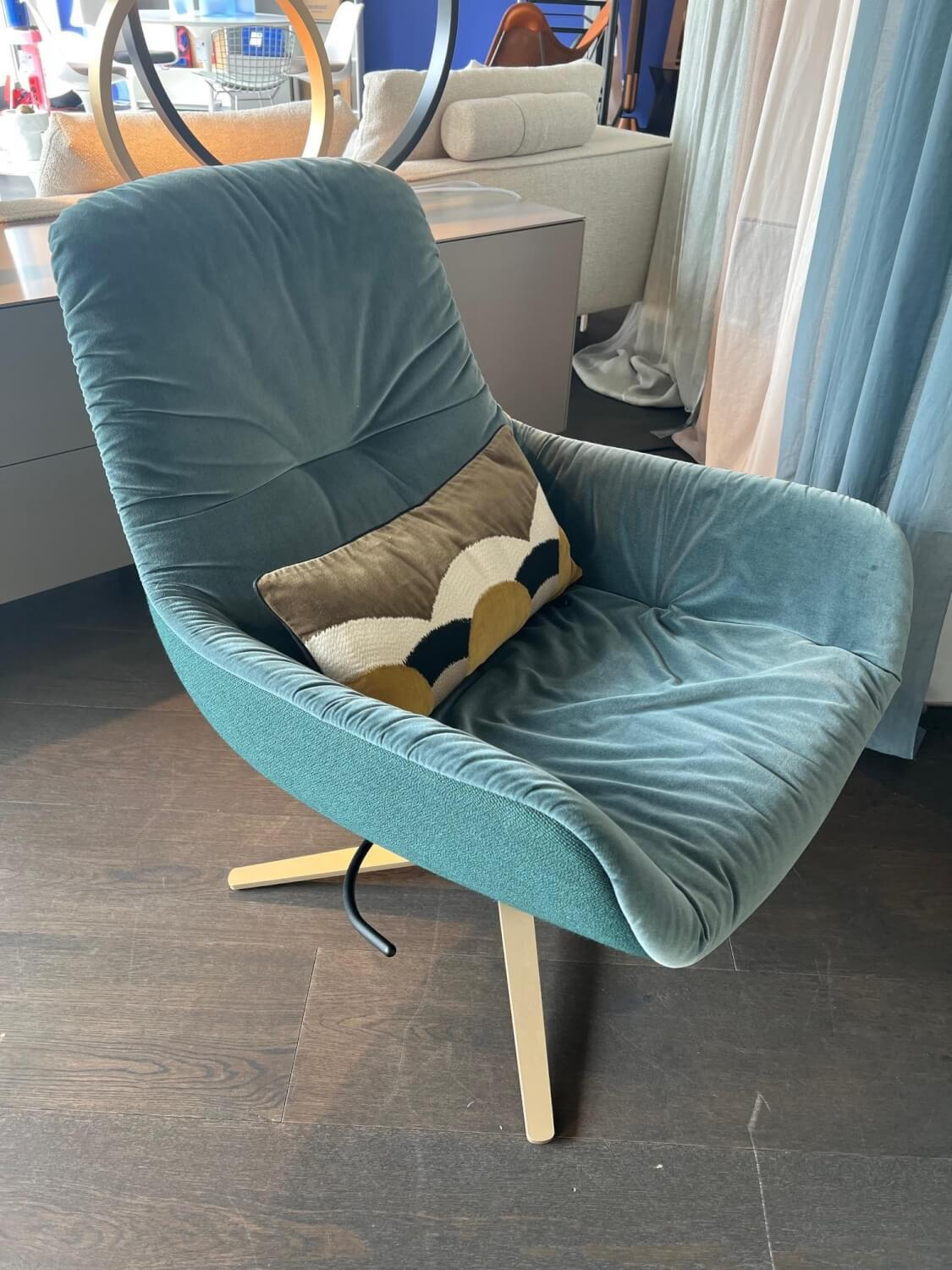 Freifrau - Sessel Leya Lounge Chair Stoff Bezug Spritz Acqua Rücken Stoff Vidar mit Wippmechanik - 6