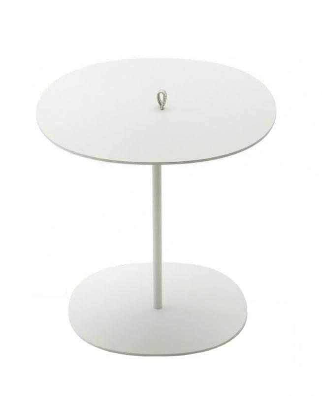 Paola Lenti - Beistelltisch Strap Ø 50  Avorio Elfenbein - 6