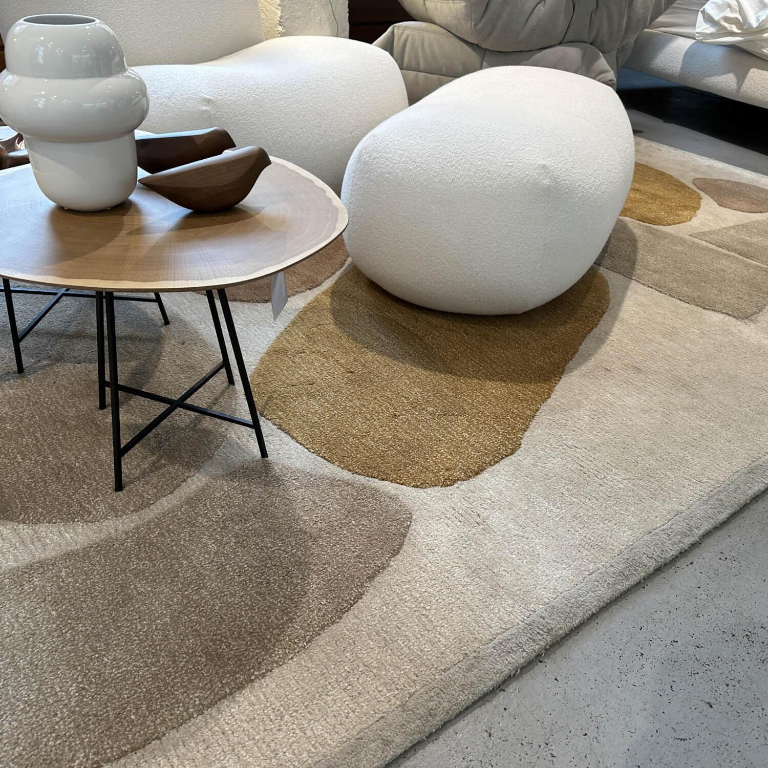 Ligne Roset - Teppich 200x300 Pukka Grau Gelb Rosa Handgetuftet - 5