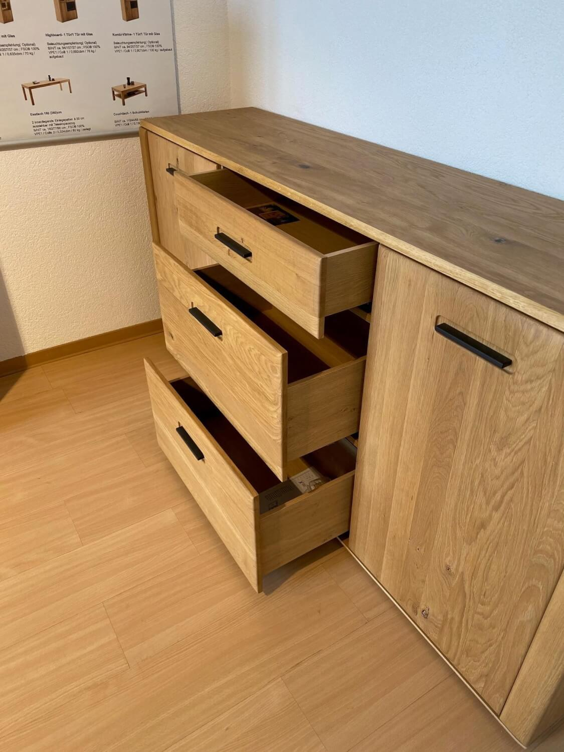 MCA Furniture - Sideboard Alento Ast-Balkeneiche - 3