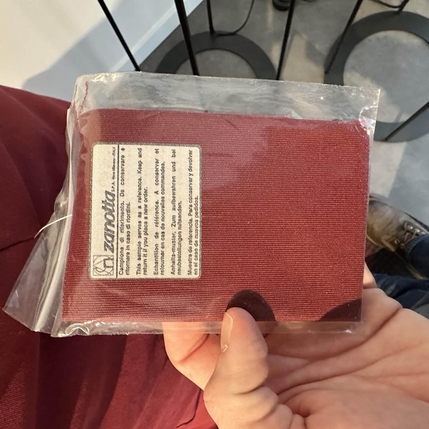 Zanotta - Beanbag Sacco fabric 23529 Granata red - 6