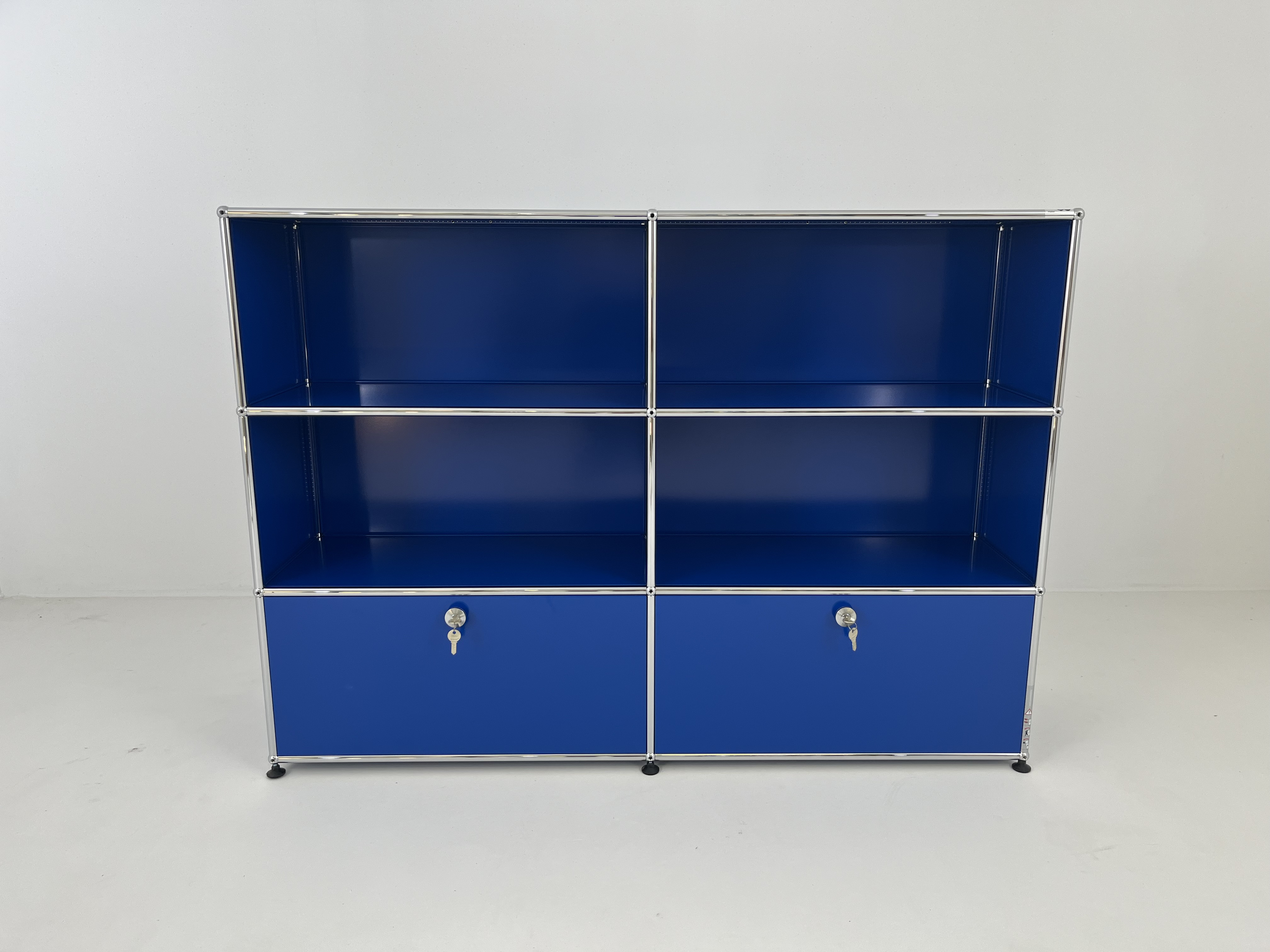 USM Haller - Highboard Lack Enzianblau Mit Schloss - 2